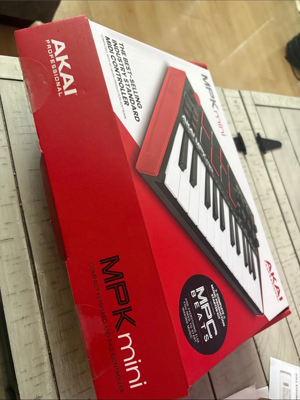 MPK mini Compact MIDI Keyboard Controller — Red and Black